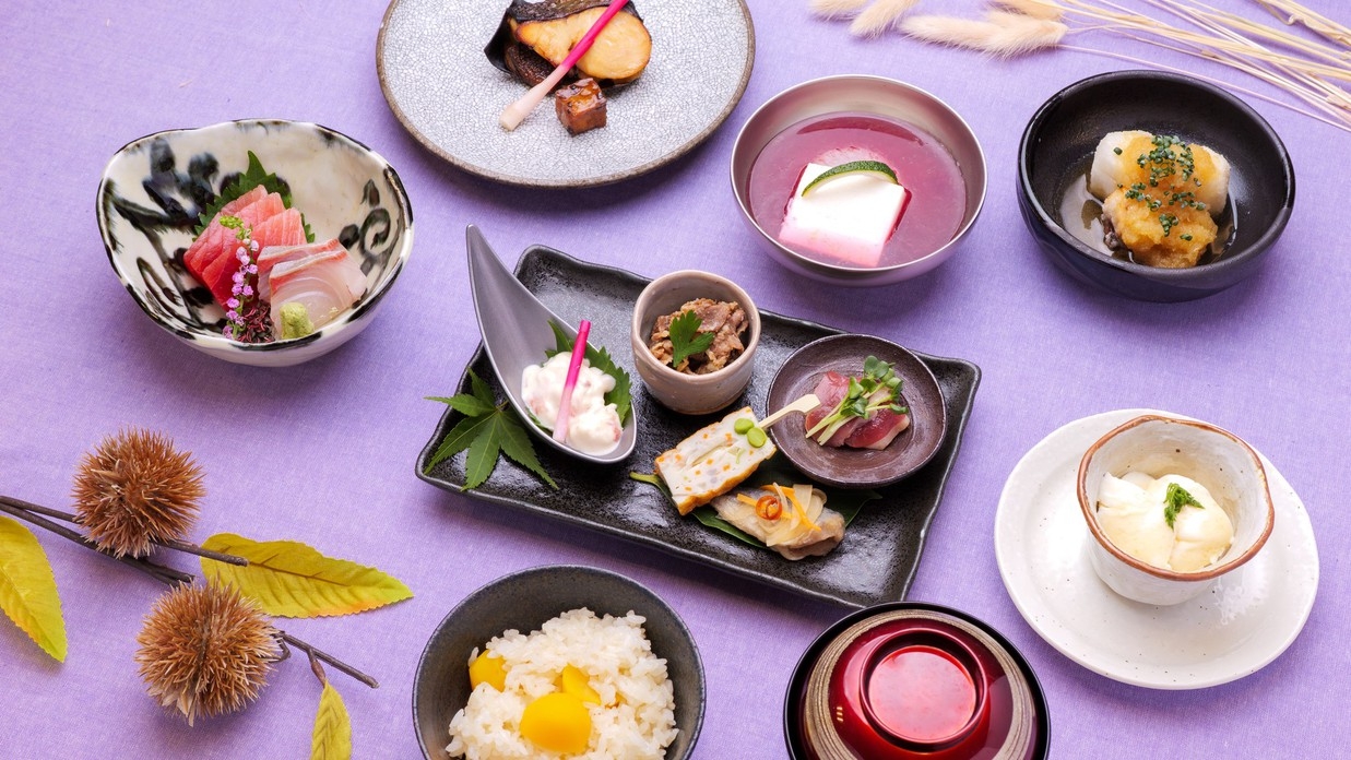 【旬の味覚】季節の懐石コースプラン（2食付き）