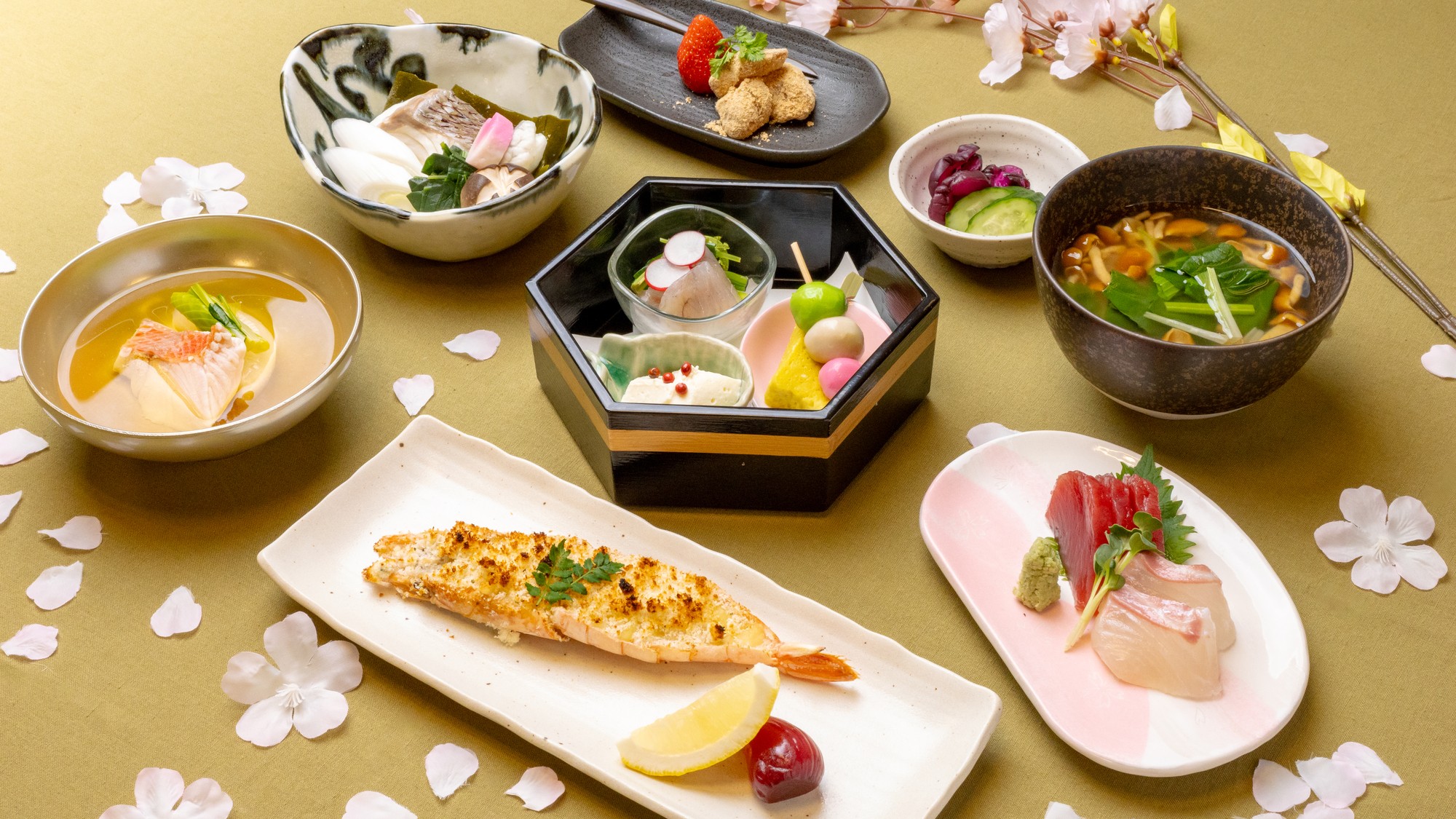 【夕食】季節の懐石　※イメージ