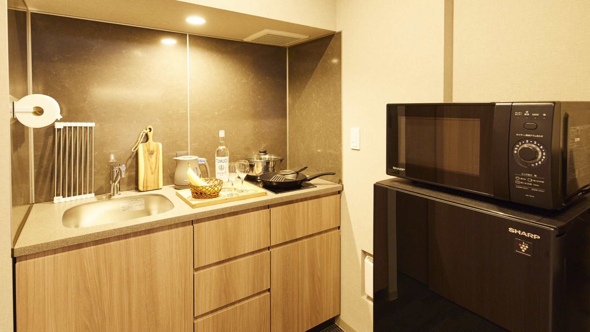 全室にキッチン・調理器具付！