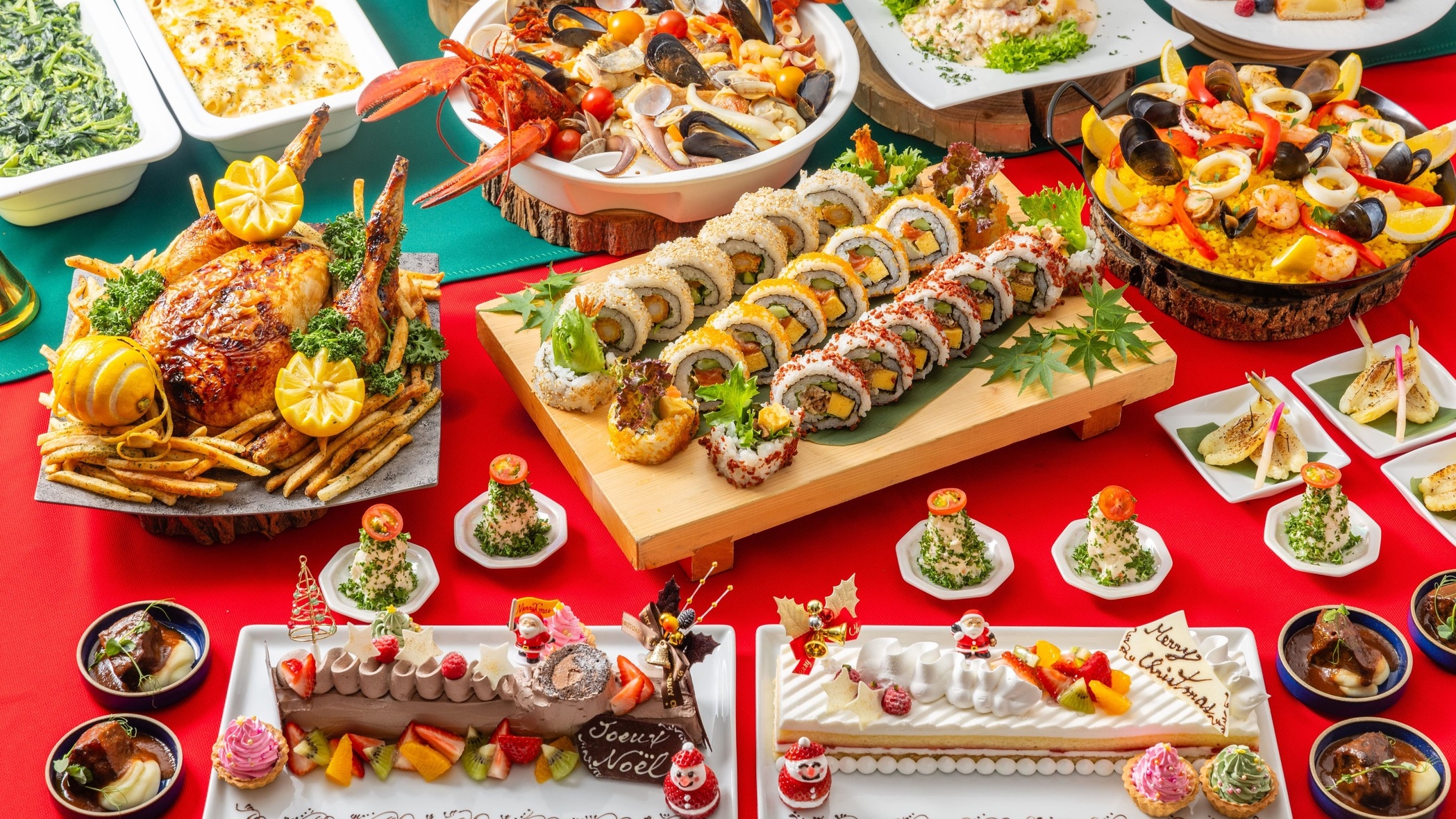 【ご夕食：17時〜】【1泊2食】スペシャルクリスマスディナービュッフェ付宿泊プラン
