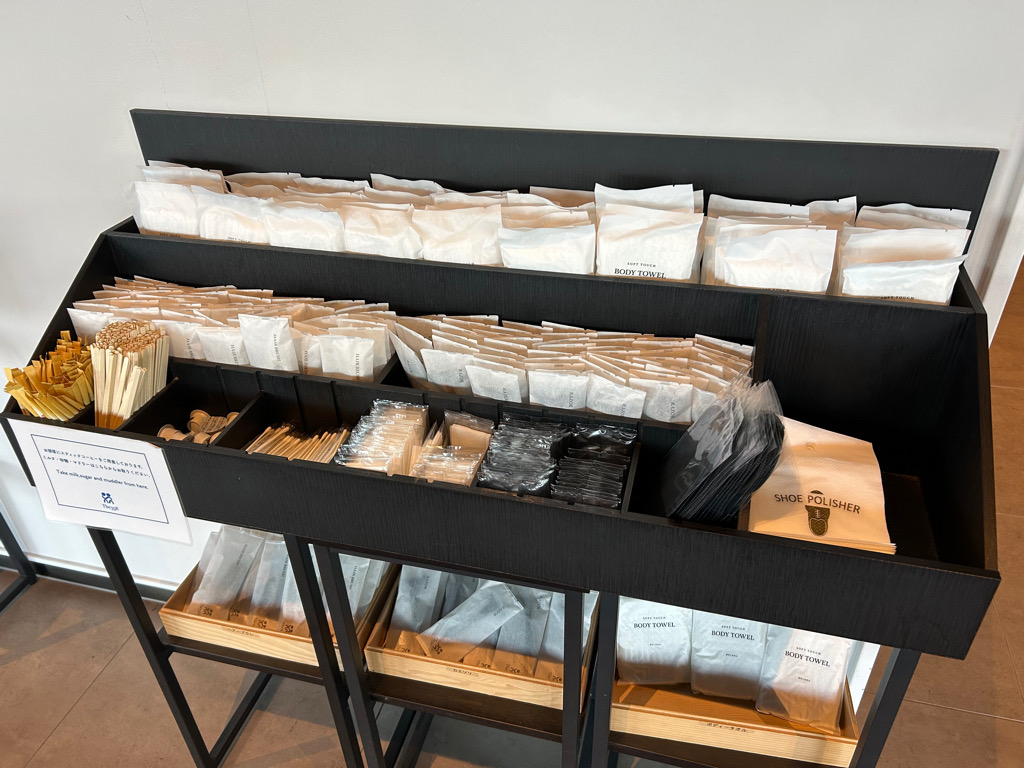 【アメニティバイキング】アマニティのコーナーをご用意しております。