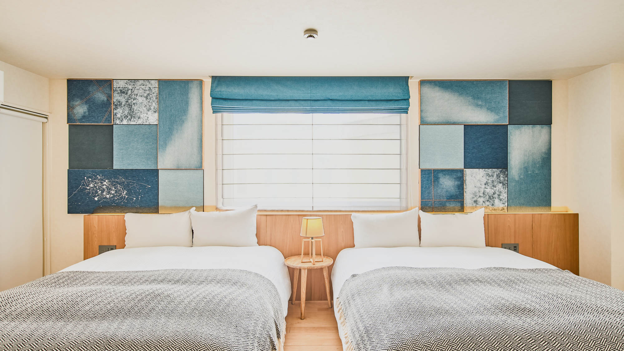 デニムツインスイートルームB｜ベッド