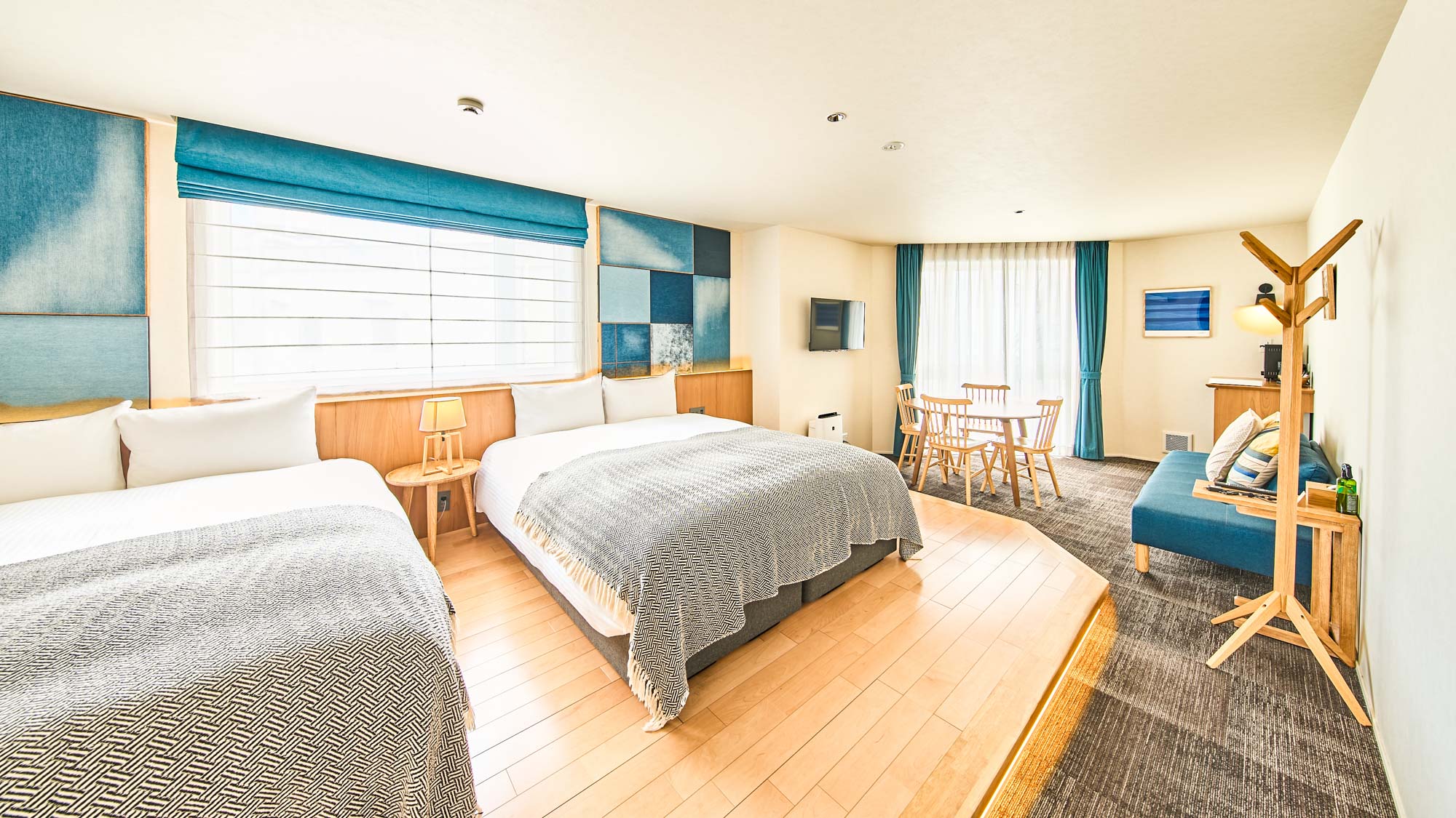 デニムツインスイートルームB｜ベッドスペース