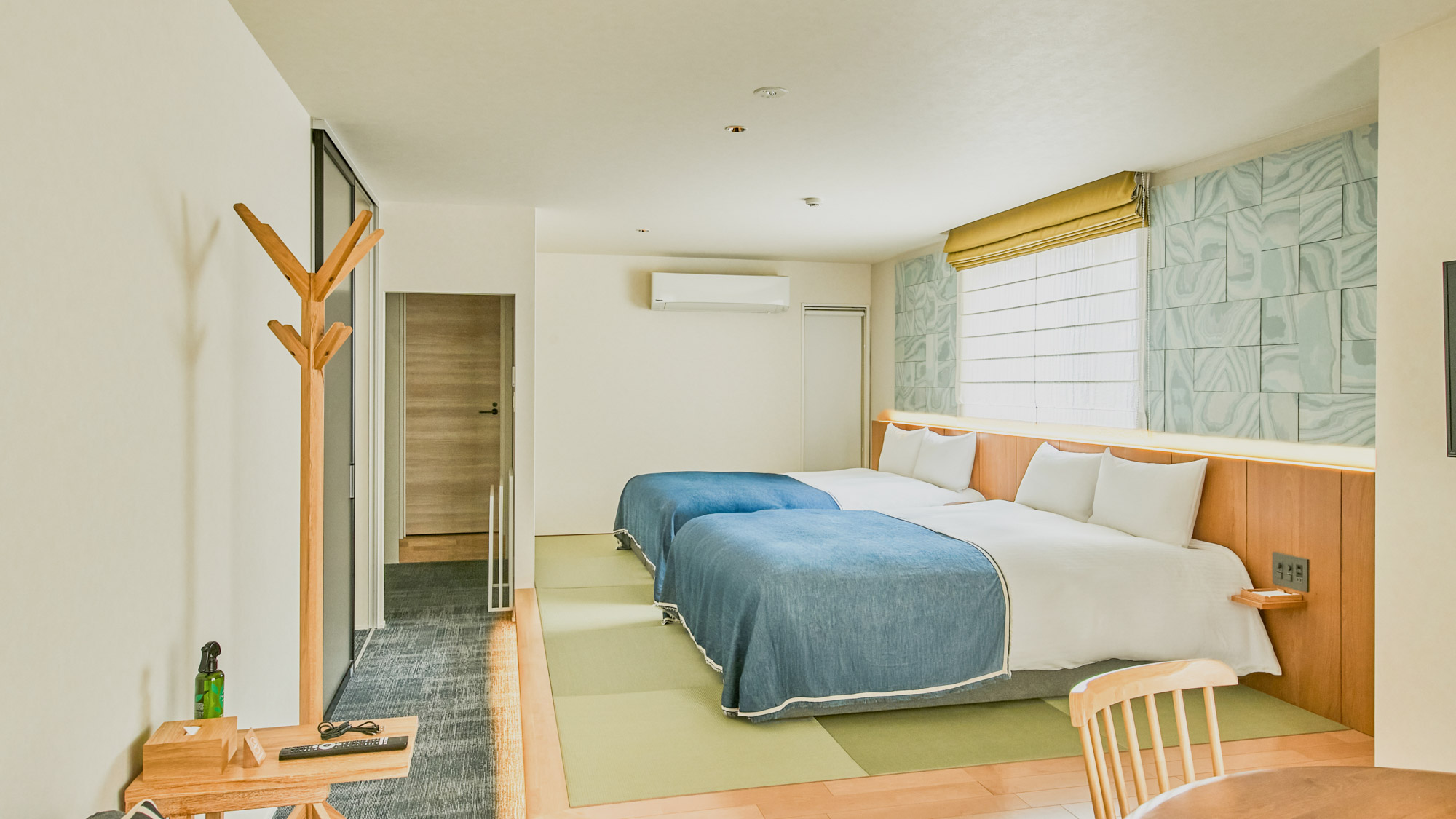 畳付きツインスイートルームB｜ベッド