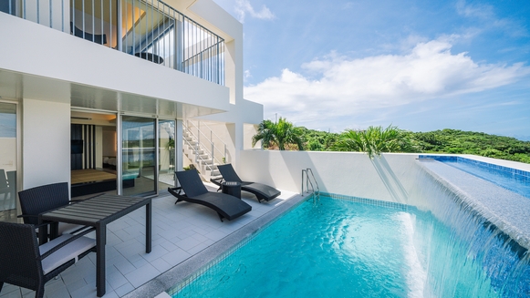 5連泊以上のお得なプラン！オーシャンビューインフィニティプール付ヴィラの素泊りプラン