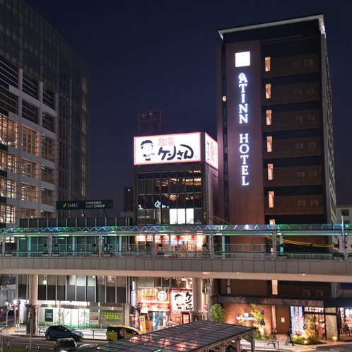 ◆外観　夜（遠景）／豊田市駅より徒歩約50秒！