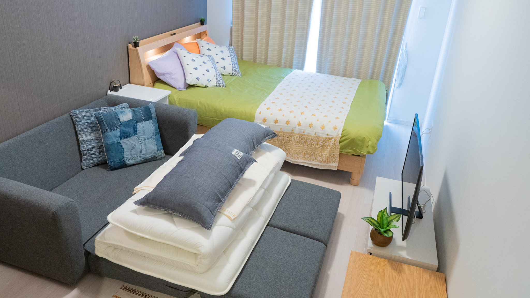 1階ダブルルームwithソファベッド