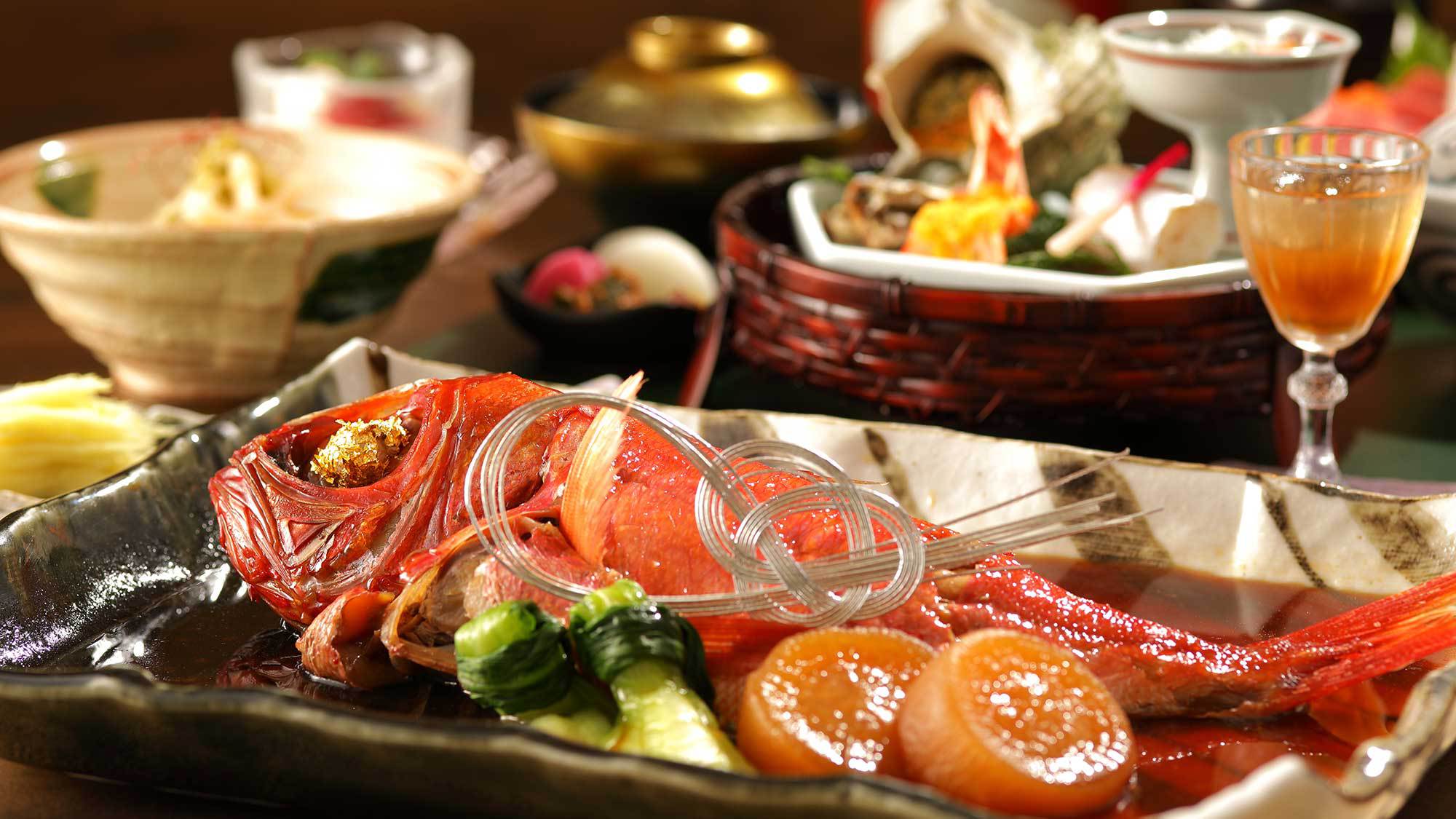 【部屋食】◎平日限定マル得♪カジュアルプラン◎　和会席　メインは金目鯛姿煮　露天風呂付