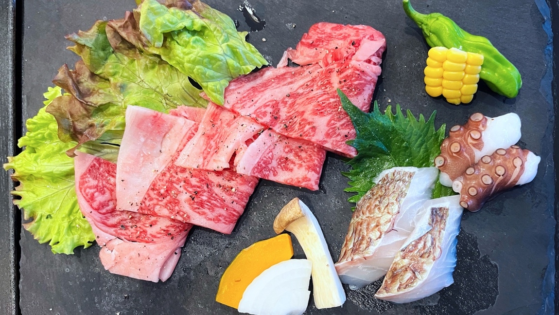 【夏季限定】ビブグルマン選出系列店の特産国産牛・淡路鶏・えびすもち豚〜シェフおまかせ和洋創作コース