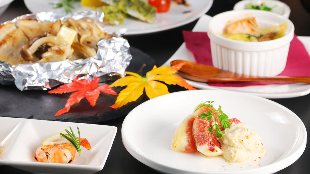 【夏・シェフにおまかせコース】淡路島産の季節の食材で彩る和洋創作コース【二食付】