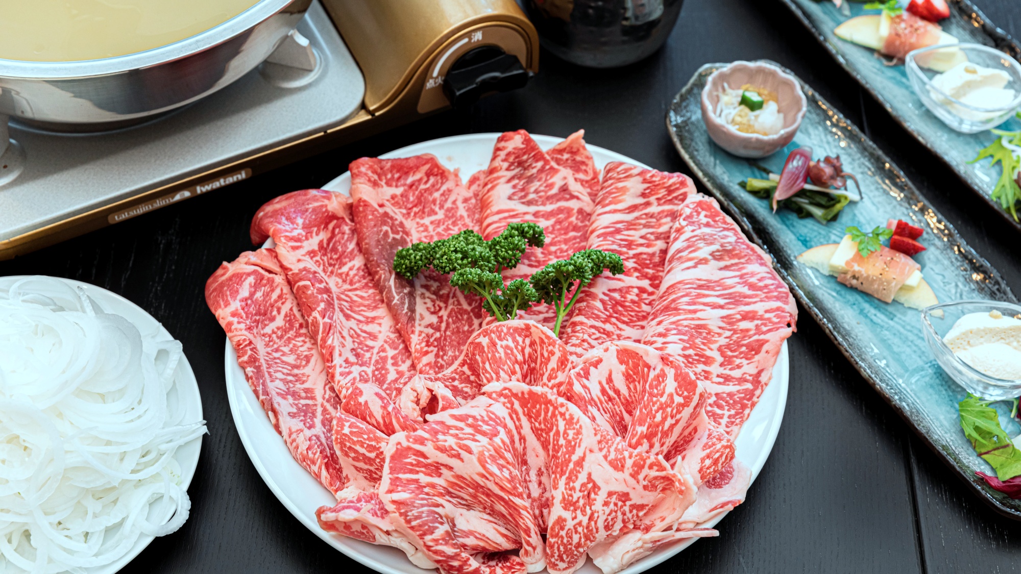 *【食事】夕食（牛テールしゃぶしゃぶ）