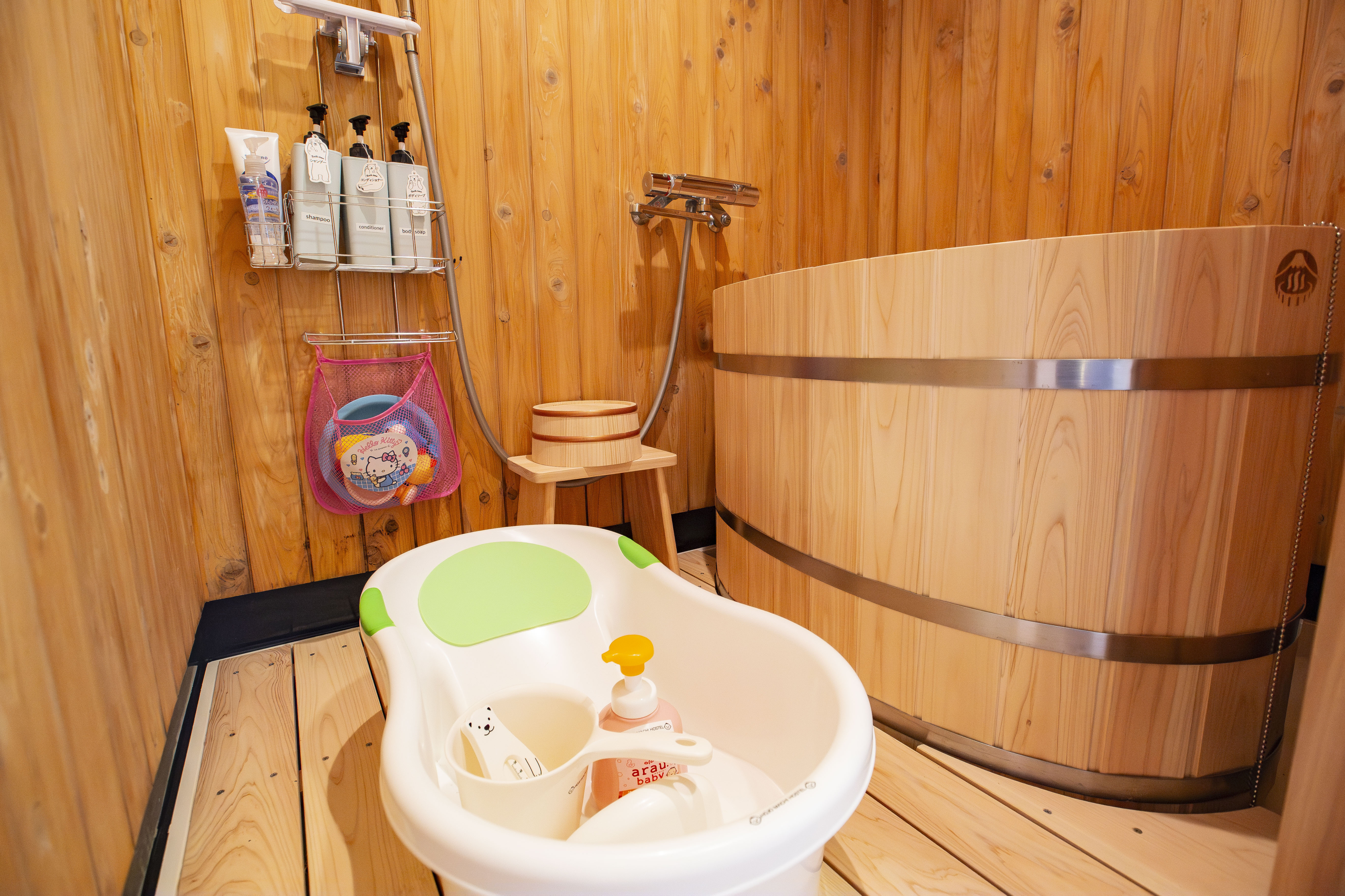 2階ひのきの樽風呂(ベビーバスセット)