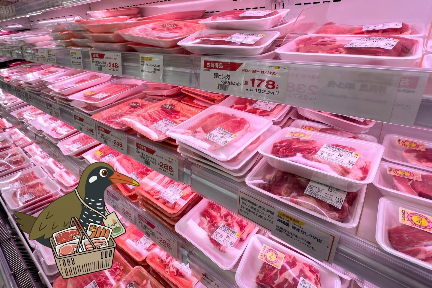 BBQの食材は、近隣のスーパーマーケットでお選びください。