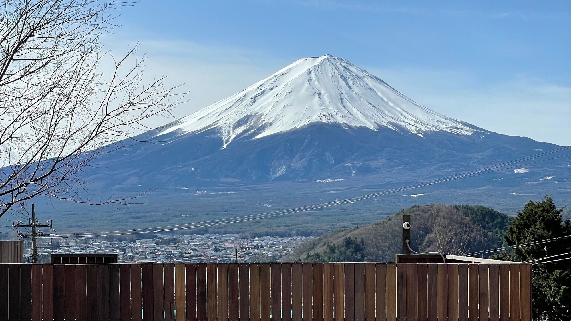 エリア内から見る富士山