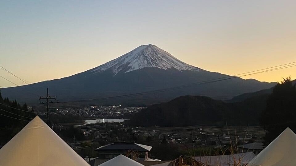 エリア内から見る富士山