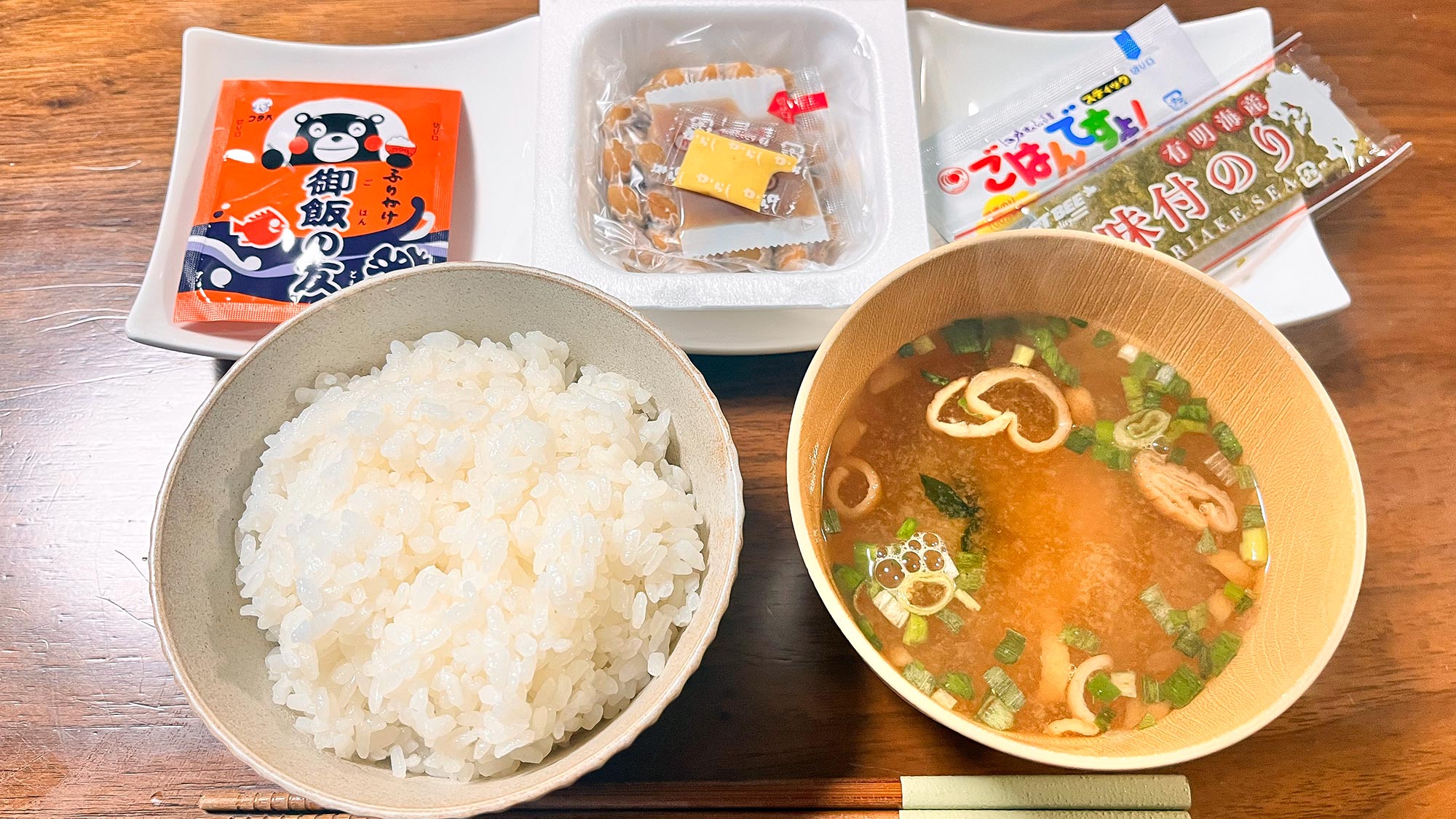 ・【朝食】熊本県民認知度ほぼ100%。100年以上続くふりかけの元祖「ご飯の友」付き軽朝食