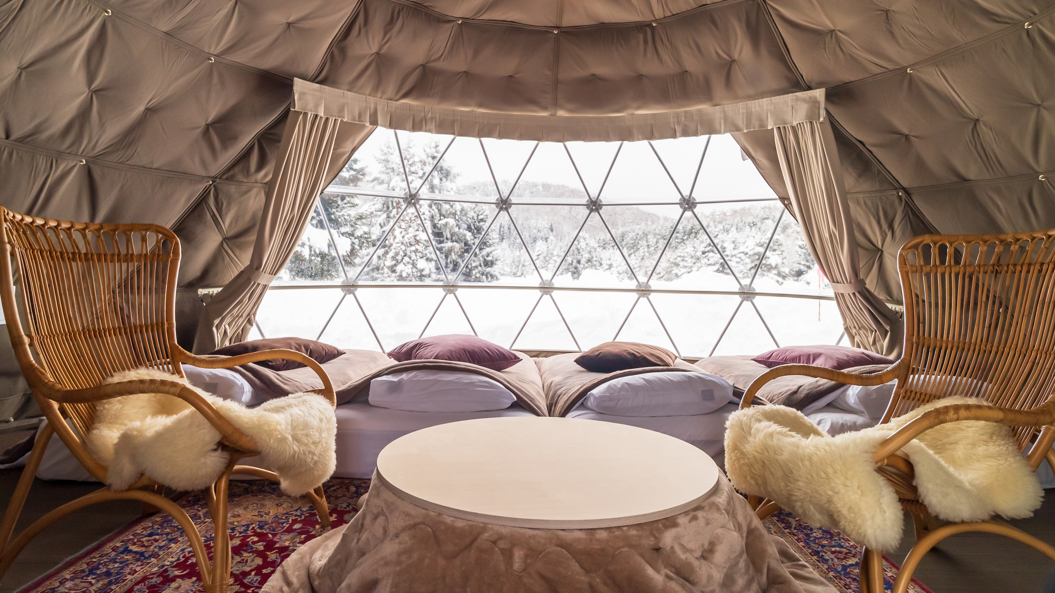 目覚めれば雪景色（シングルドーム）