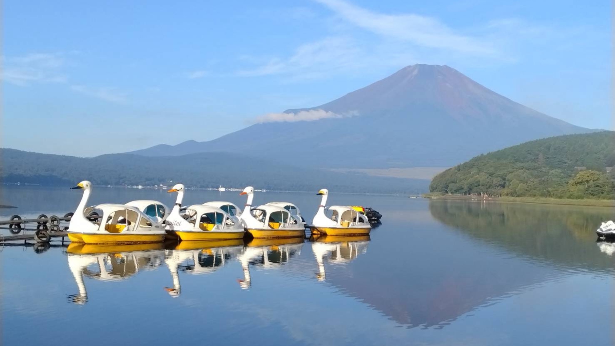 世界遺産の富士山と山中湖の豊かな自然でおくつろぎください
