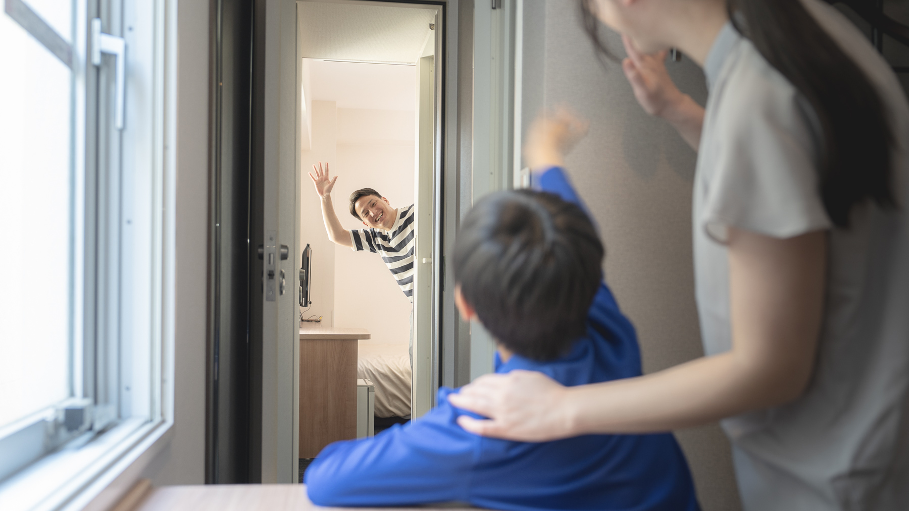 お部屋の行き来が楽々できます　※使用感イメージ