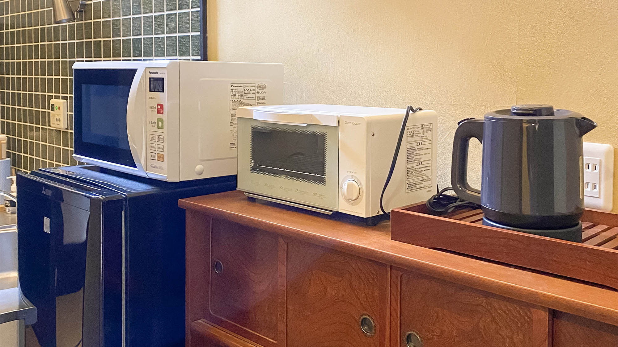 ・＜キッチン＞便利な家電もございます。自由にお使いいただけます