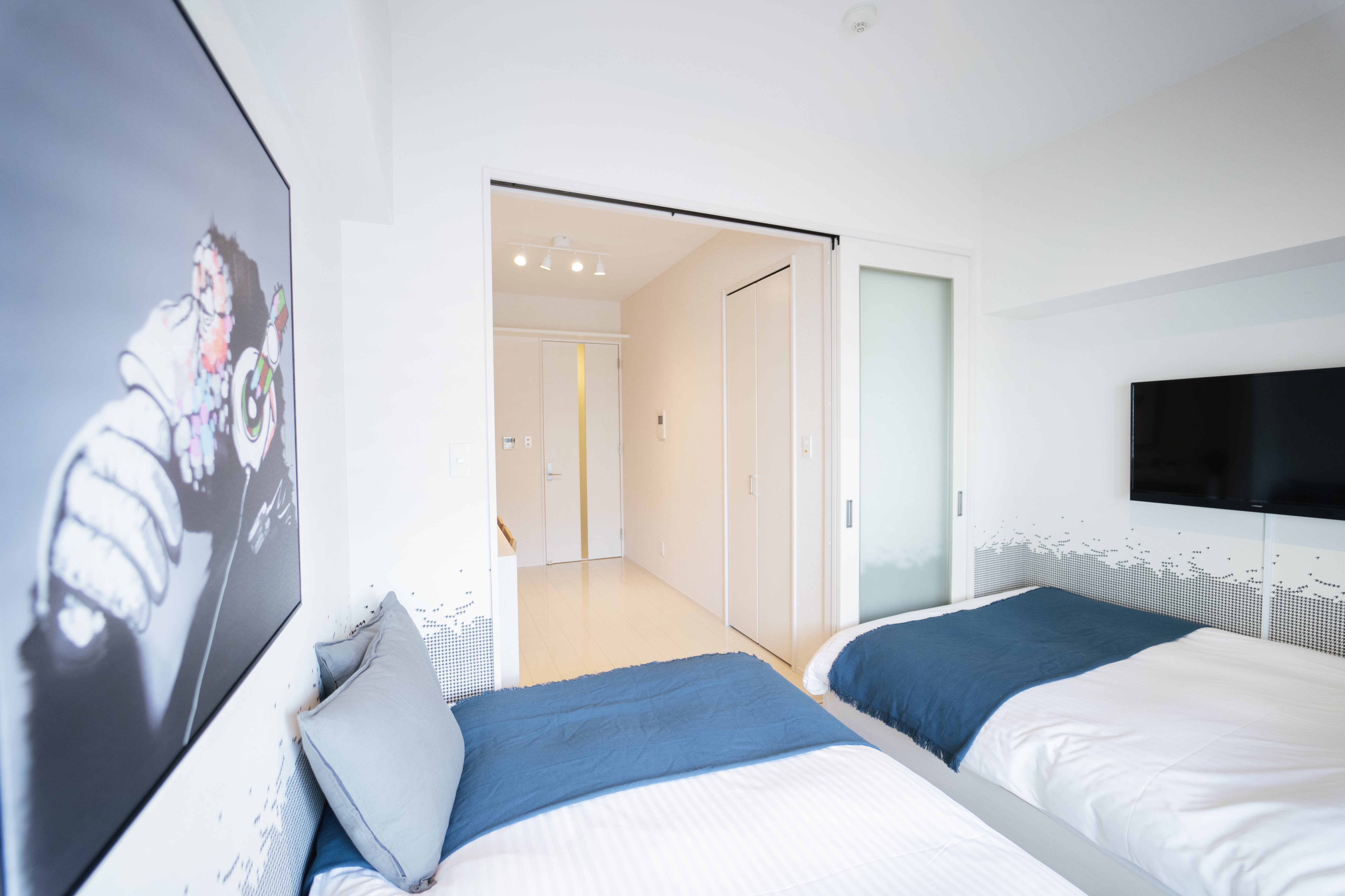 ツインダブル　ベッド