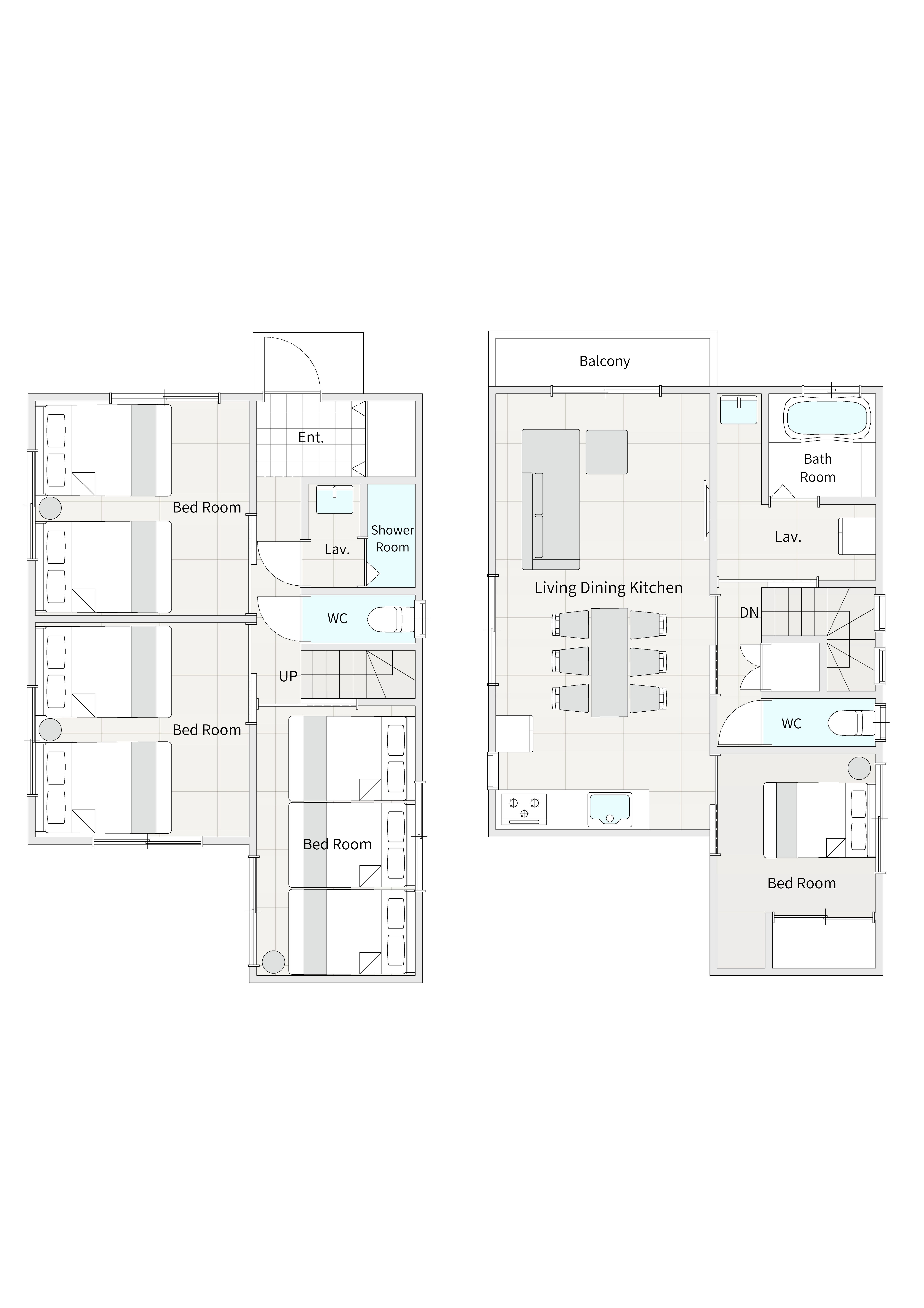 恩納3D間取り図