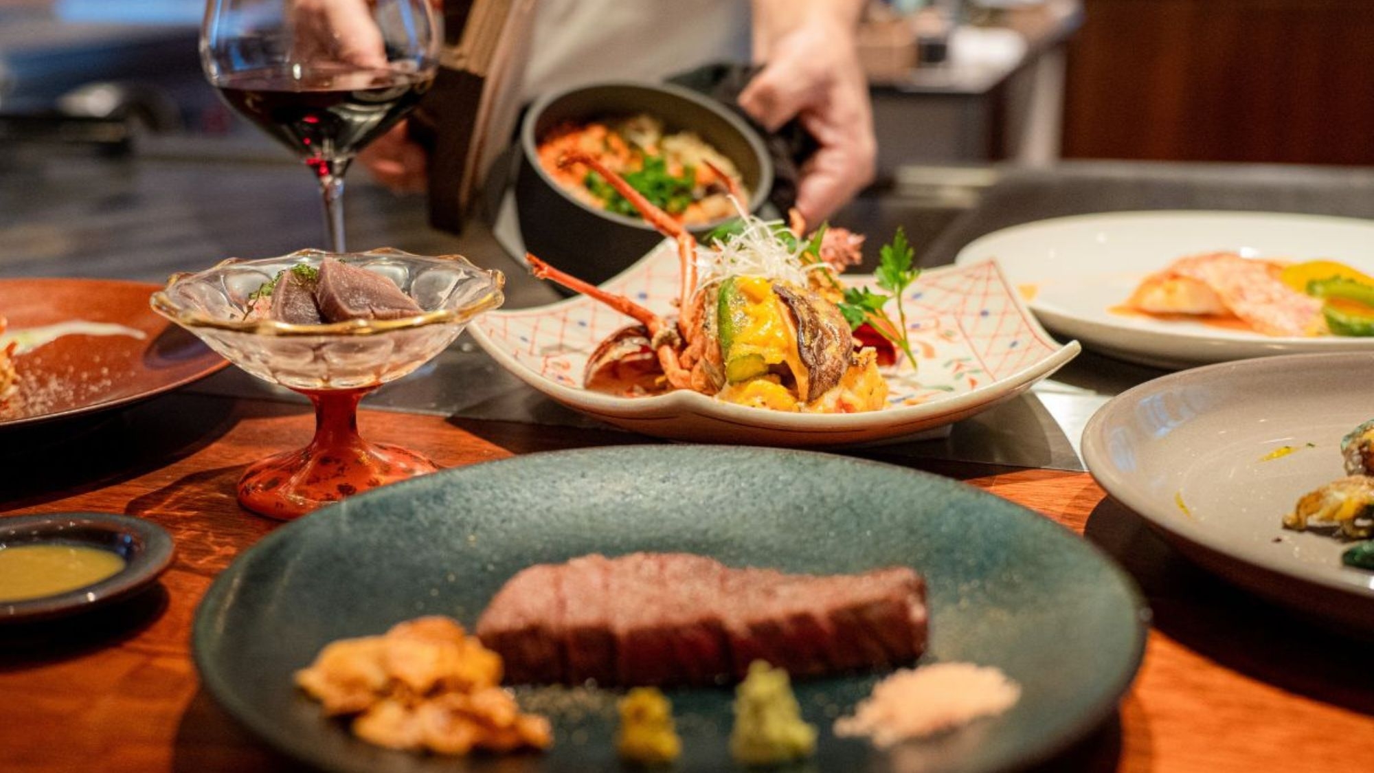 【DINNER＆STAY】宜野座の活け車海老、鉄板で魅せる至福の一皿。（鉄板焼き＆朝食付）