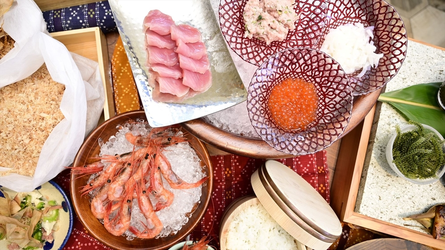 【ご朝食】新鮮食材の海鮮丼
