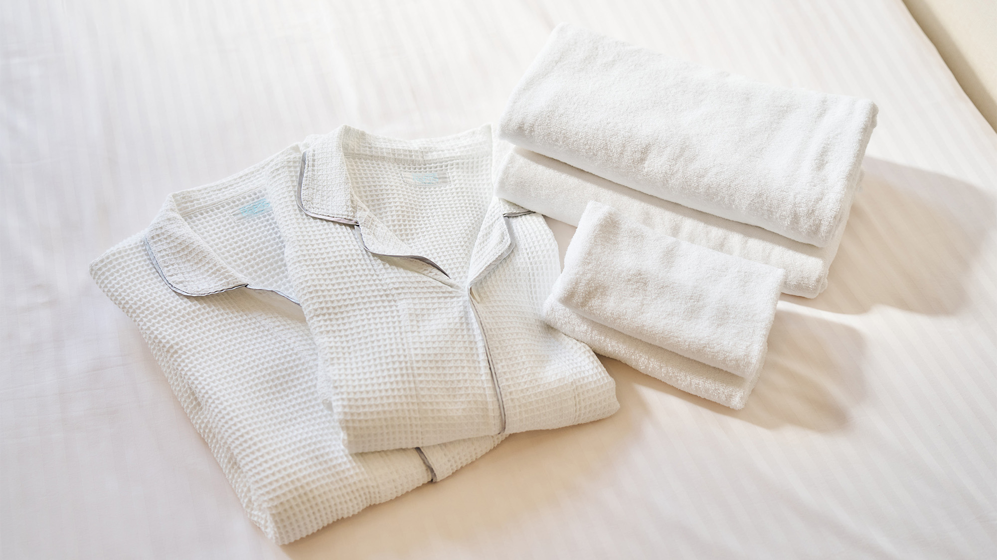 ・【ルームウェア／タオル】旅の荷物を軽くする　バスタオルやフェイスタオルをご用意しています