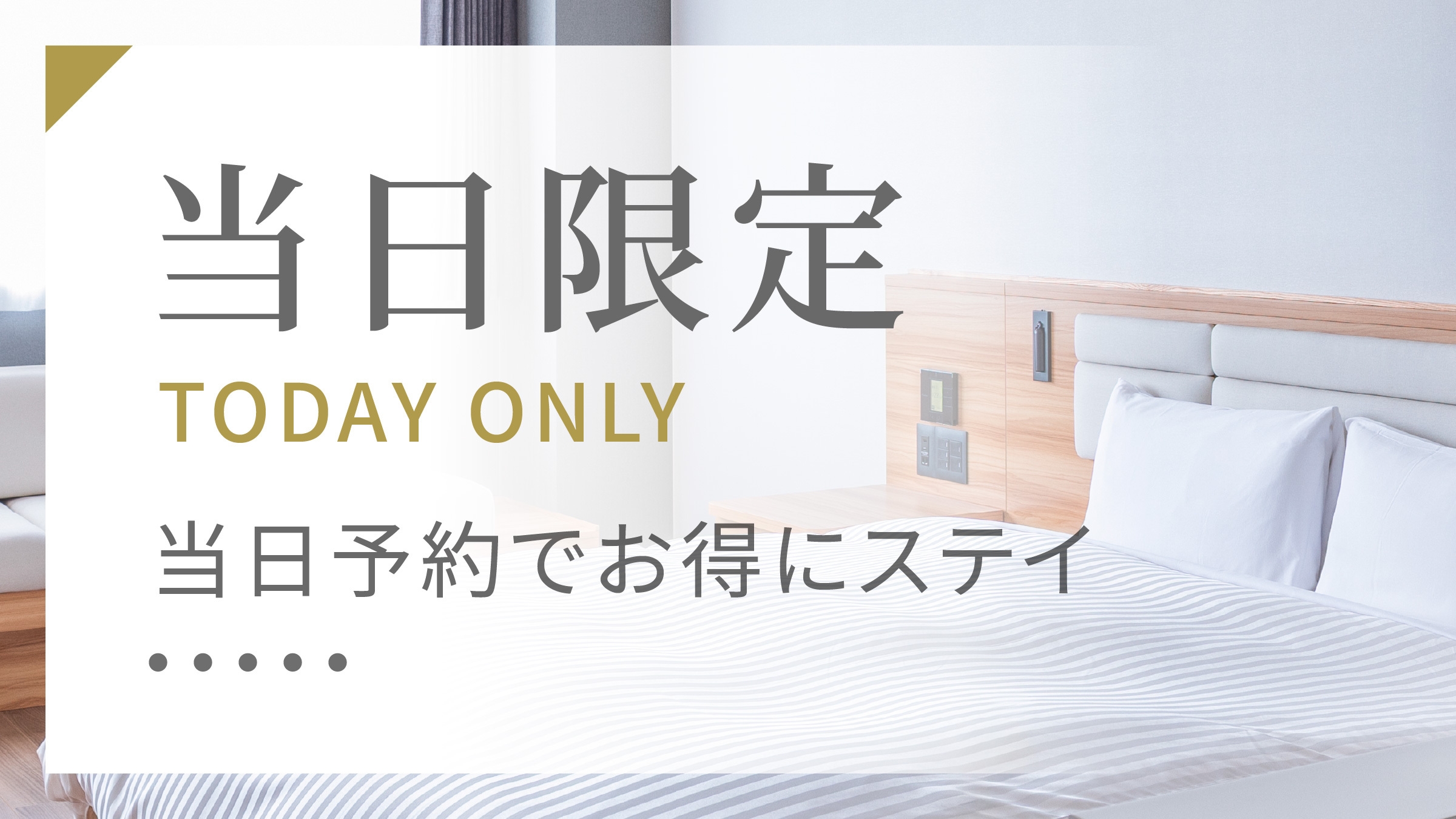 【素泊まり】当日限定プラン
