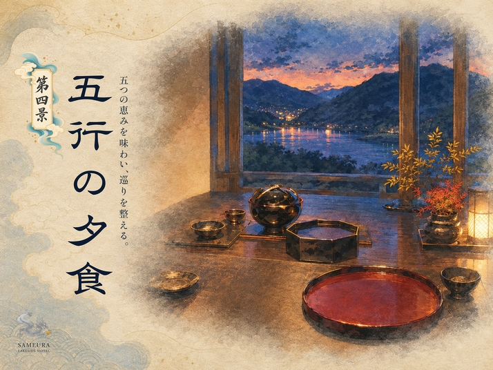 【1日3組限定／2食付】湖と龍の物語を五感でめぐる特別宿泊体験「龍巡湖路」