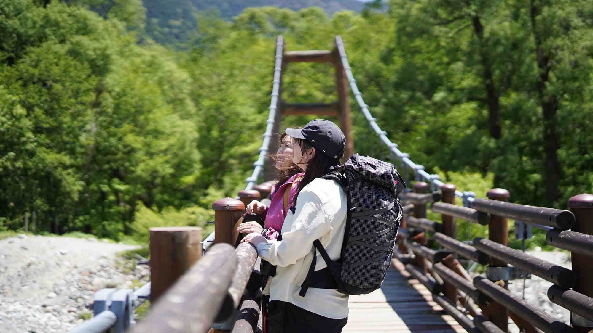 上高地で出会う緑のパノラマ