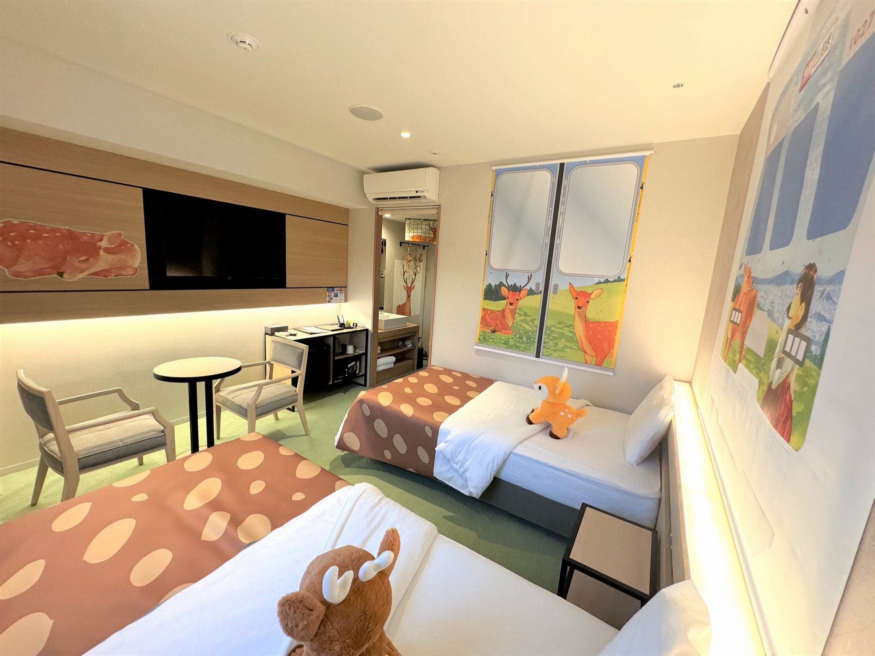 【近鉄電車×変なホテル】鹿だらけのならしかトレインルーム