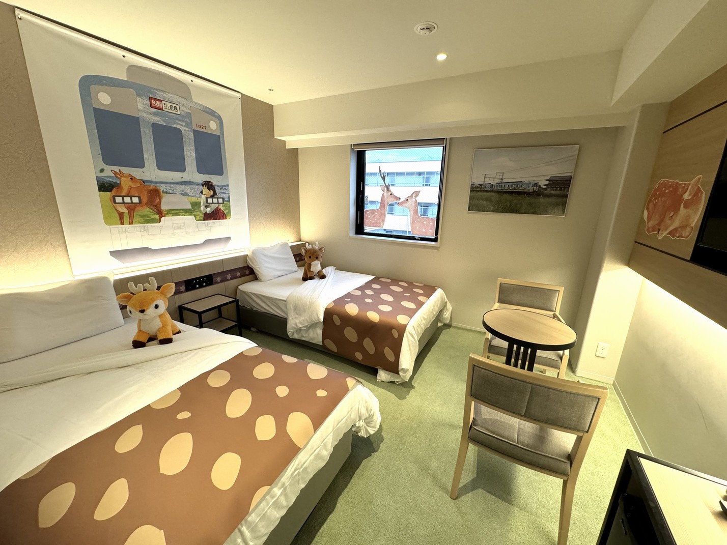 【近鉄電車×変なホテル】鹿だらけのならしかトレインルーム