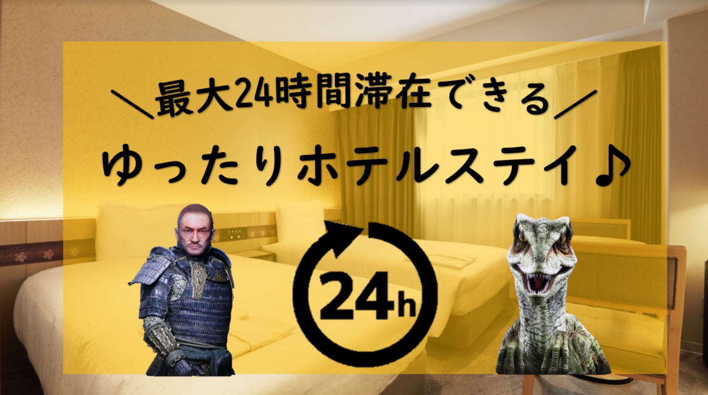 24時間プラン　　12時チェックイン～12時チェックアウトの最大24時間ステイ