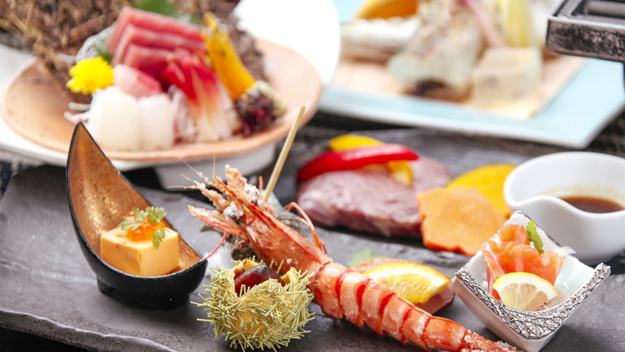 【5月末閉館予定・感謝企画！見つけた方はラッキー】 スタンダード御膳に伊勢海老のお造り1尾特典付