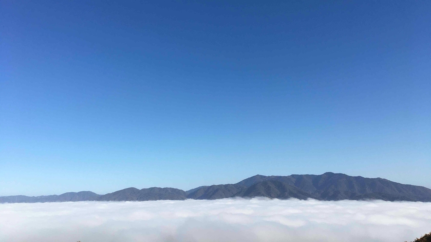・【丹波霧】青い空と遠くの山々との美しいコントラスト。ここでしか出会えない絶景をお楽しみください