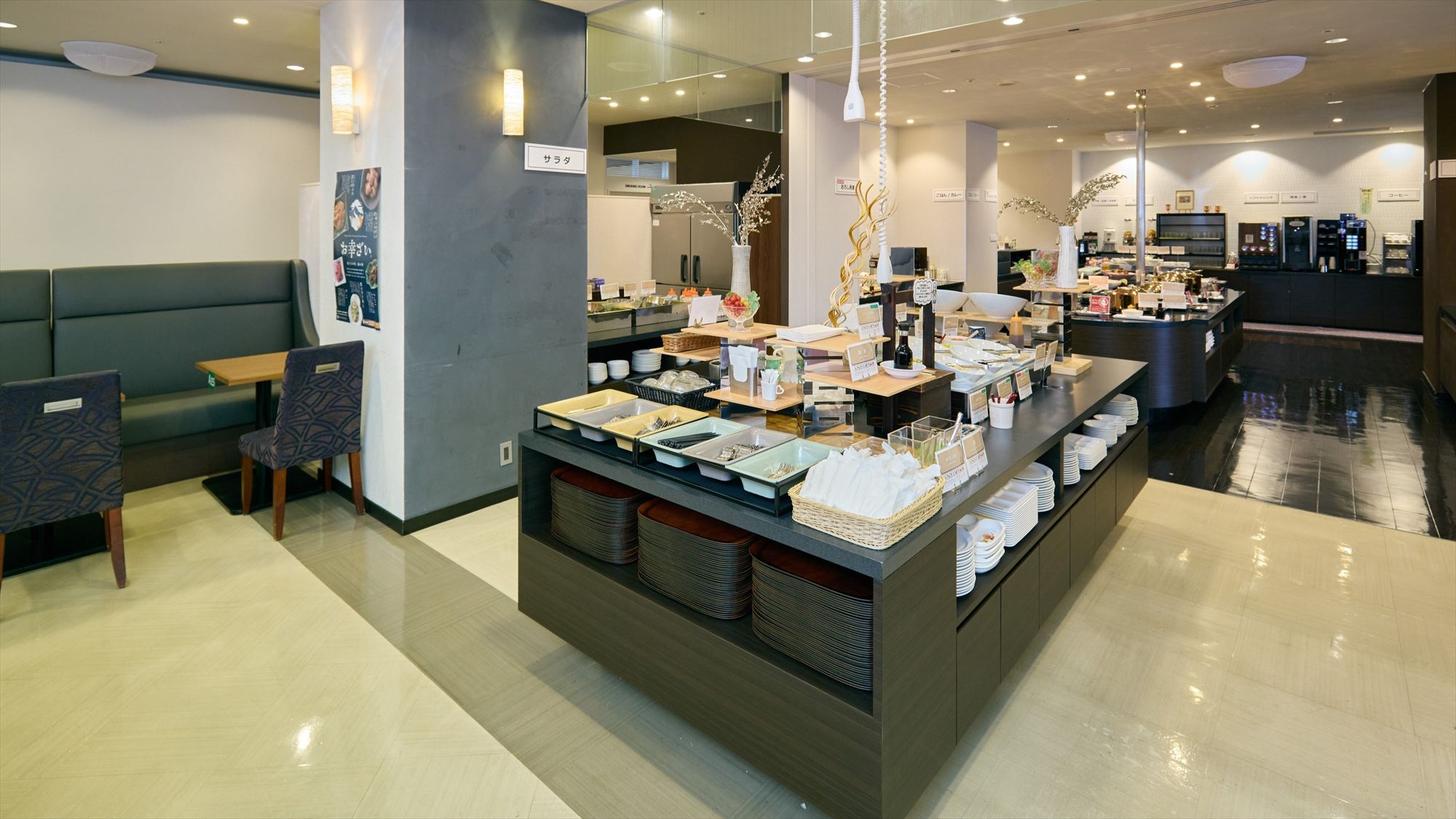 【朝食ビュッフェ】ビュッフェ台
