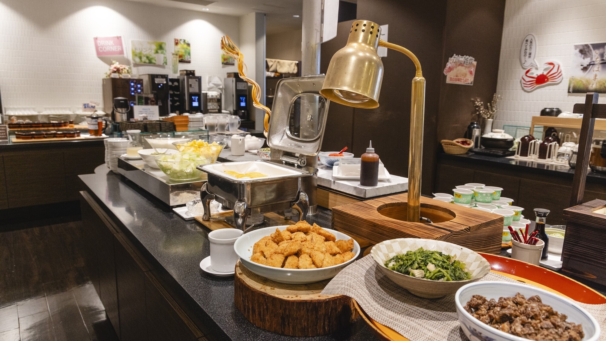 【朝食ビュッフェ】ビュッフェ台
