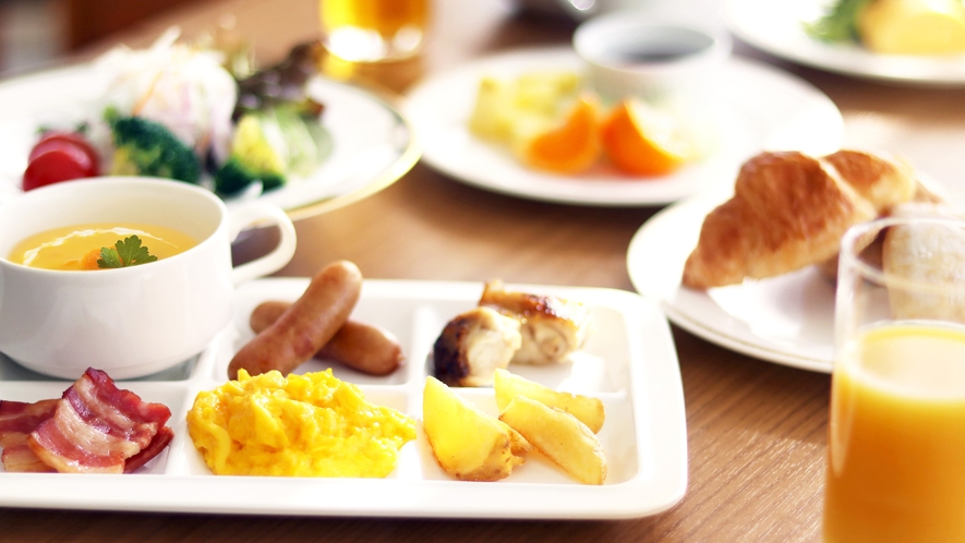 朝食テーブル（ホテルフジタ福井）