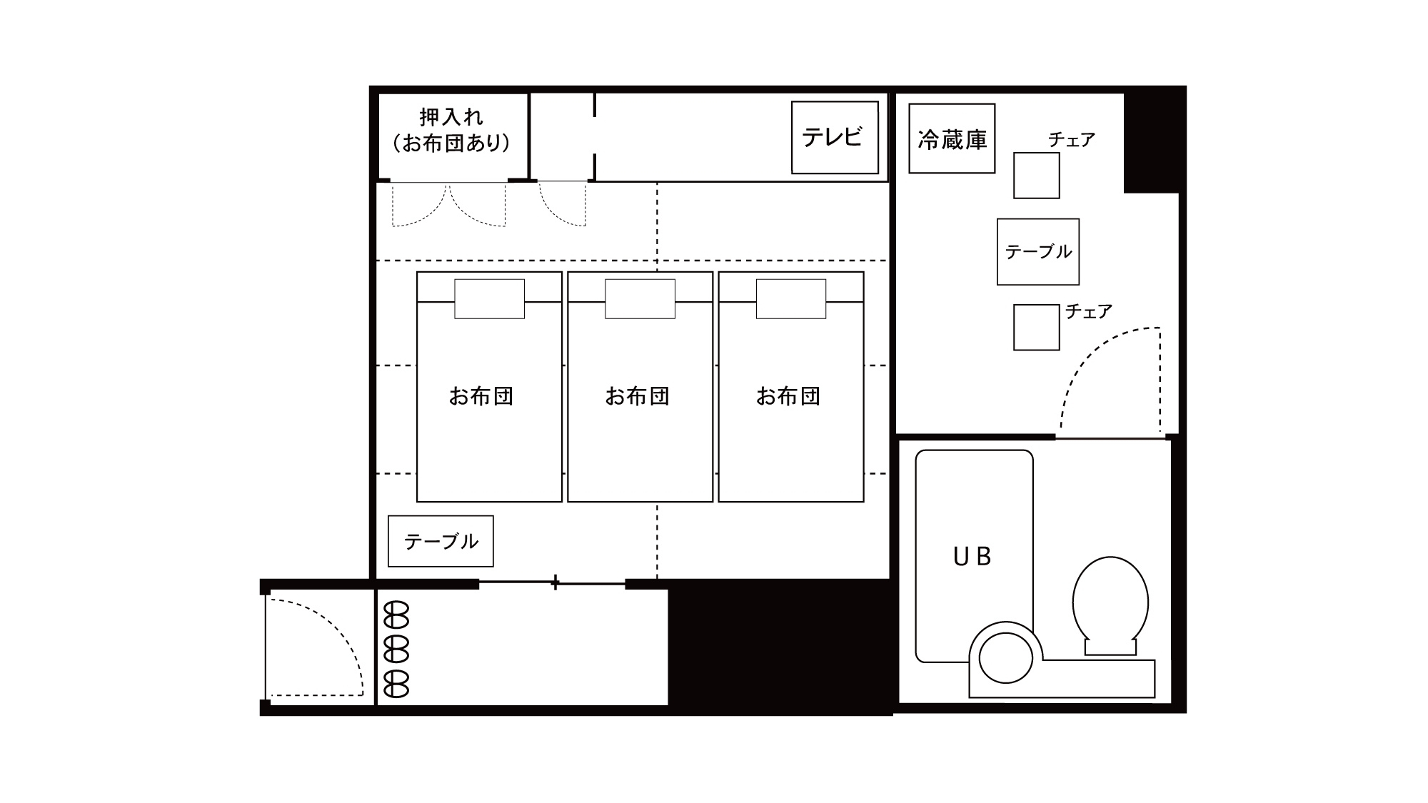 和室【6畳】間取り
