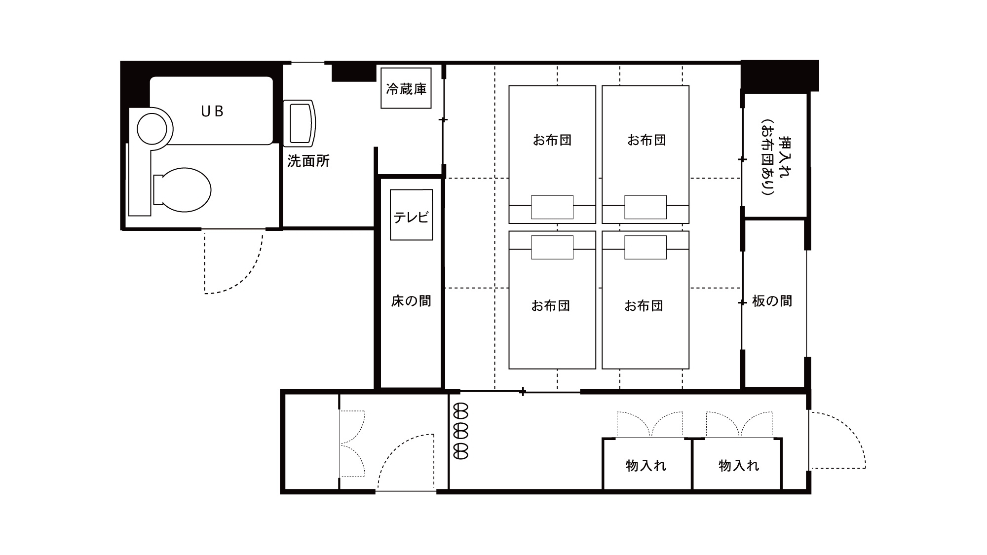 和室【15畳】間取り