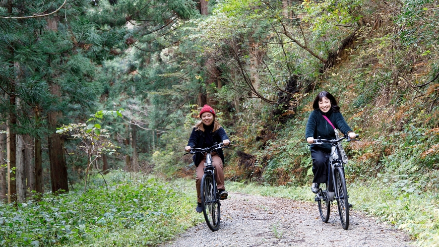 レンタルバイク（e-bike）　大自然をより身近に⁠ 感じることができます