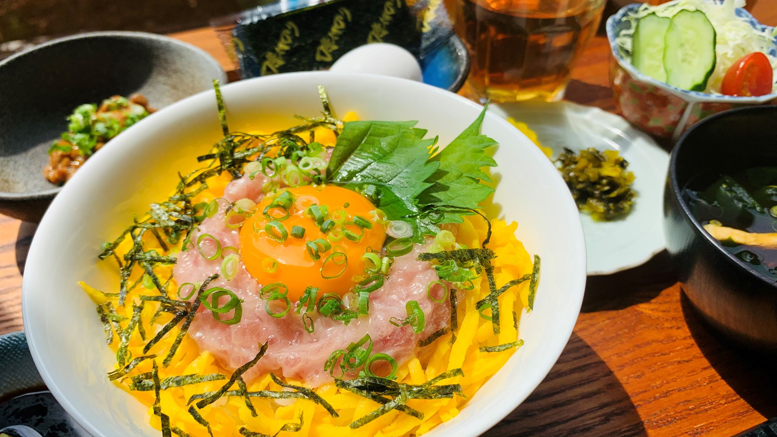 朝食（ネギトロ丼）