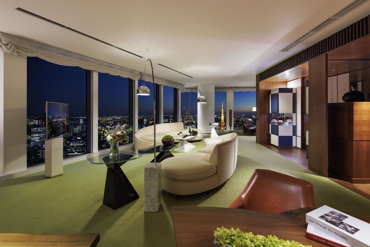 Andaz Sky Suite Living Tower Night