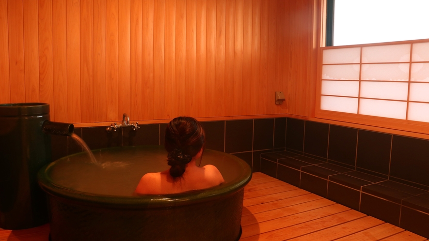 #日本でも珍しい酸性泉の温泉をお部屋で独り占め♪