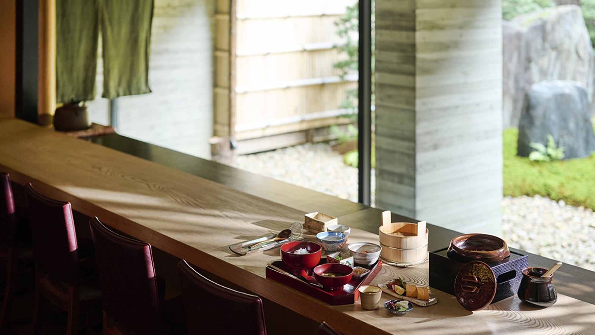 ■採れたて野菜を中心にしたヘルシーな和朝食