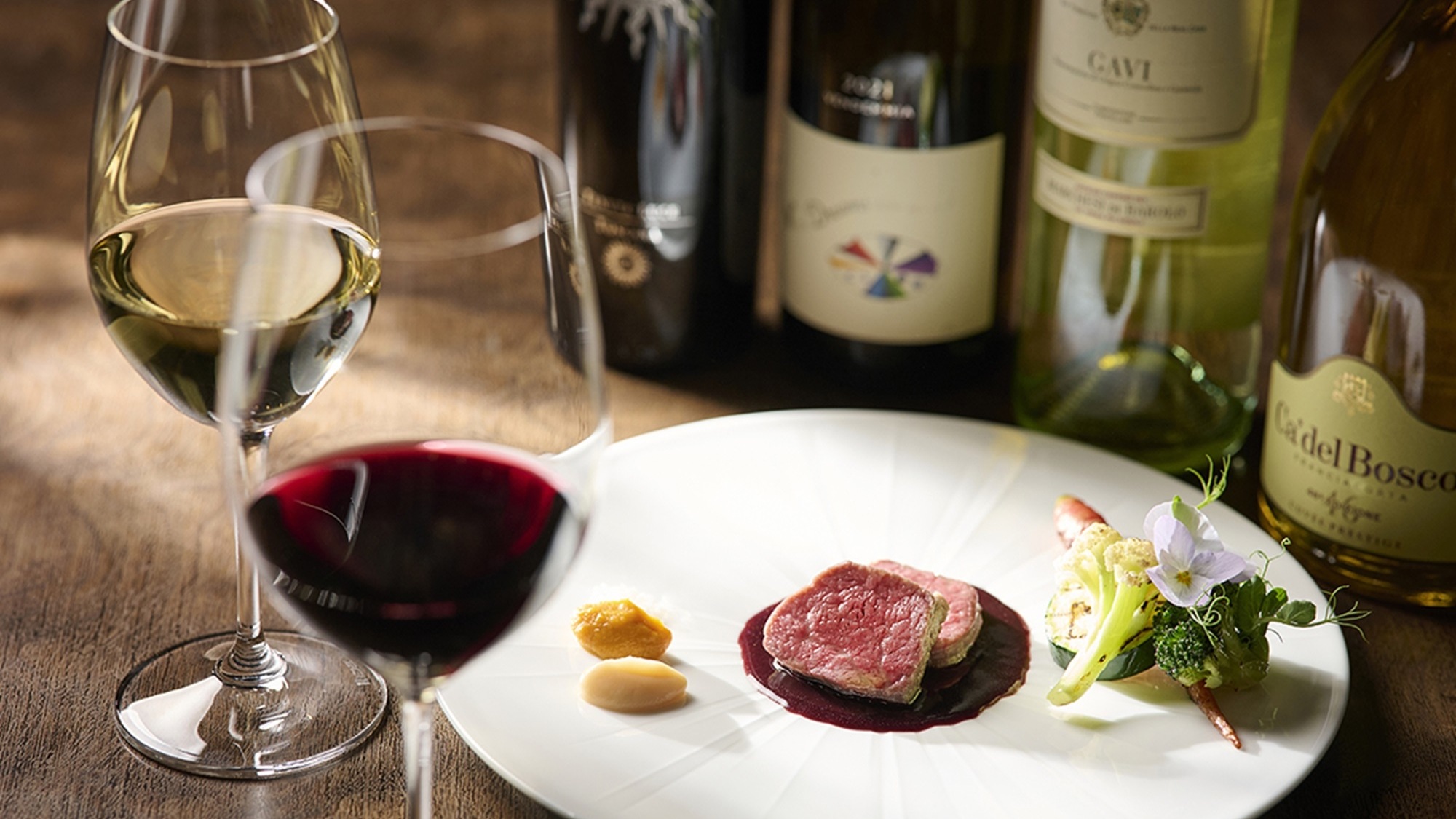 ■イタリア料理・夕食（一例）京町家の空間にふさわしい華やかなイタリア料理