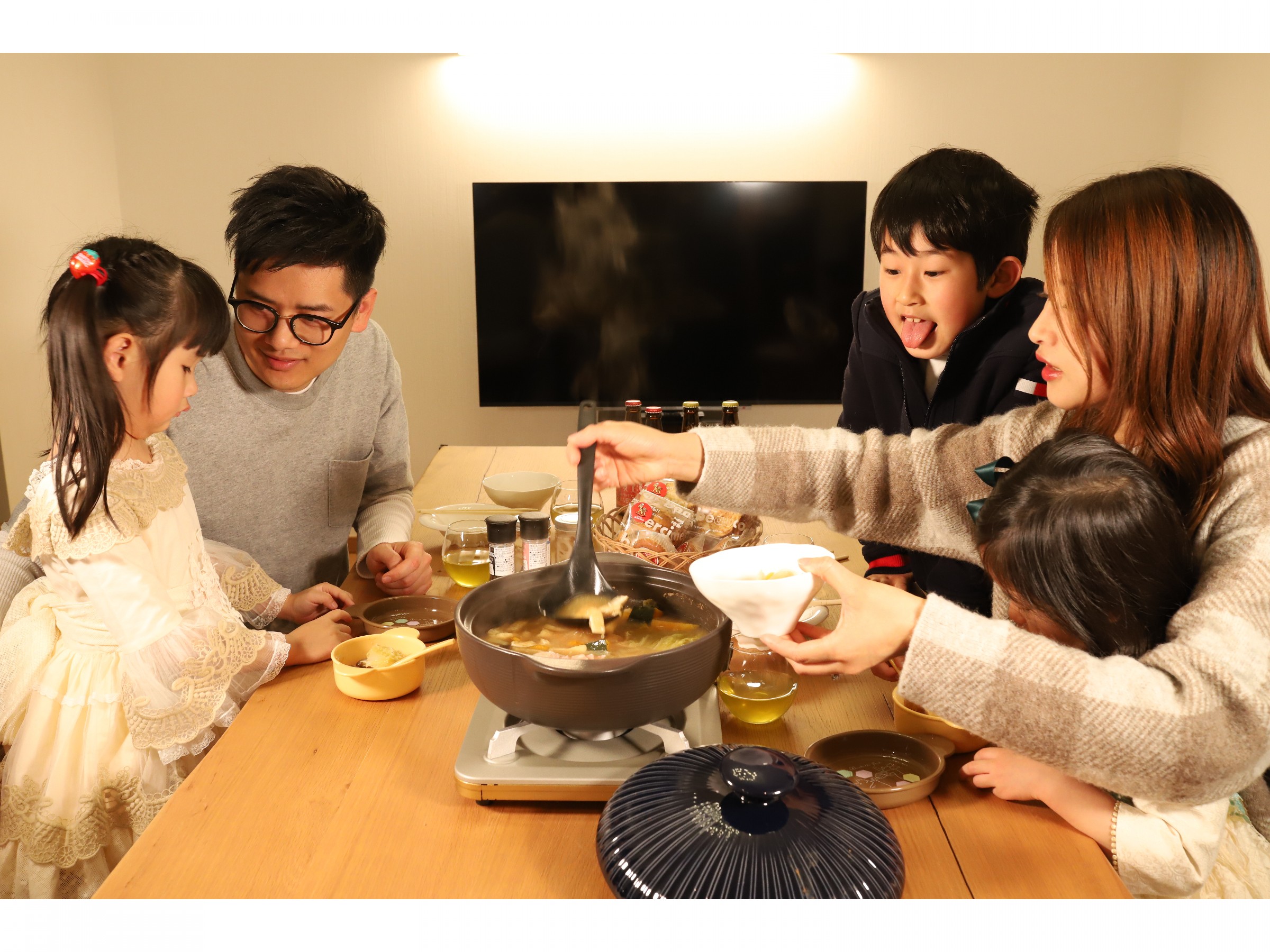 お部屋で夕食