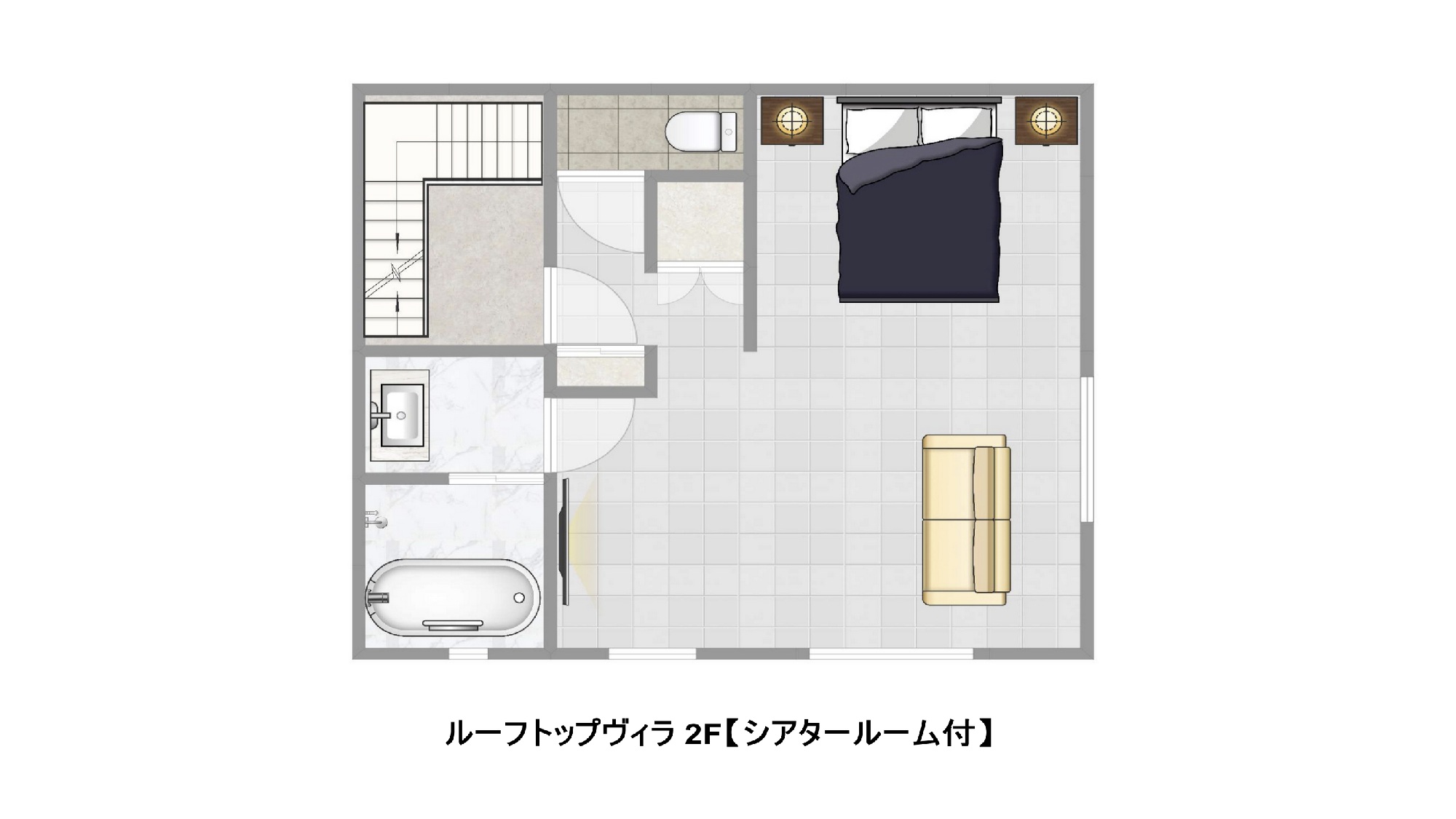 ルーフトップヴィラ２F　シアタールーム付